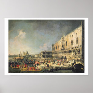 Poster La réception de l'ambassadeur de France à Venise,