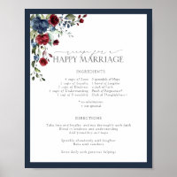 La recette bleu de la marine pour un mariage heure