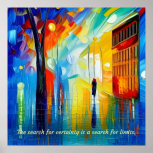 Poster La Recherche De La Certitude Est Une Recherche De