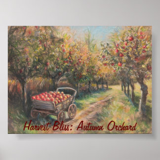 Poster La récolte d'automne dans le verger