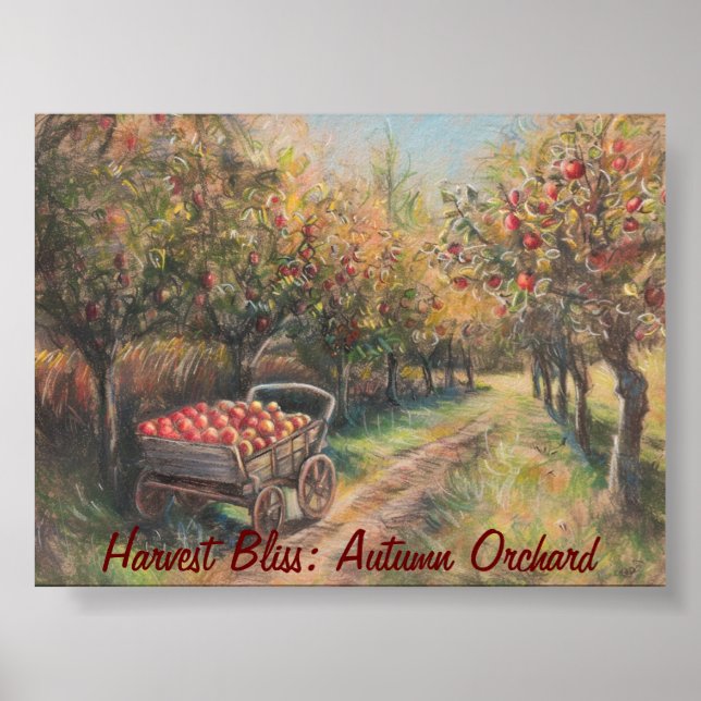 Poster La récolte d'automne dans le verger (Devant)