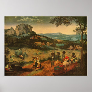 Poster La récolte du foin de Bruegel de Pieter Bruegel -