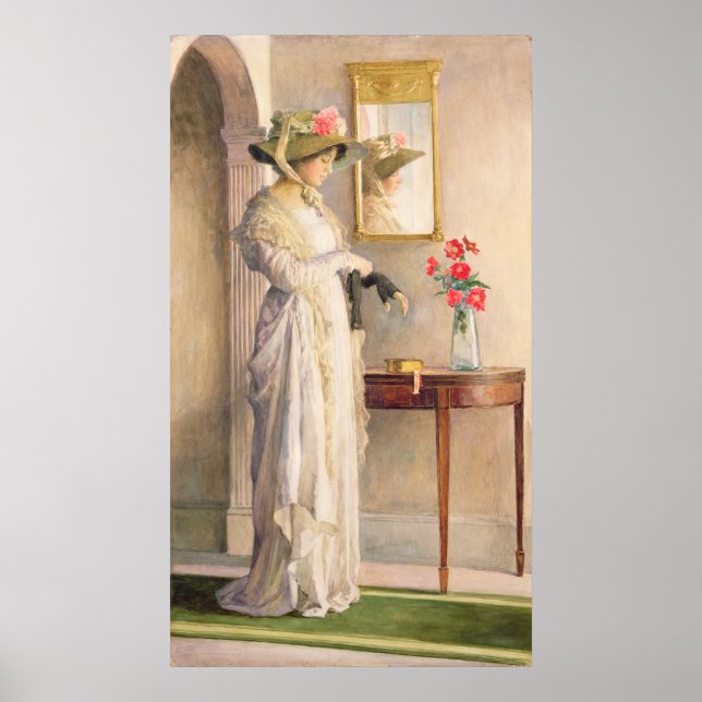 Poster La réflexion d'un moment, 1909 (Devant)