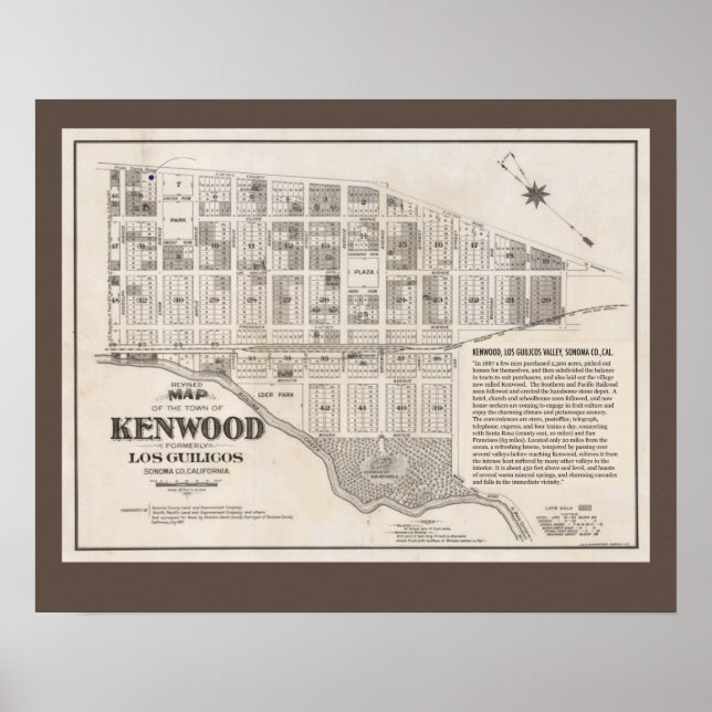 Poster La région viticole de Kenwood (Devant)