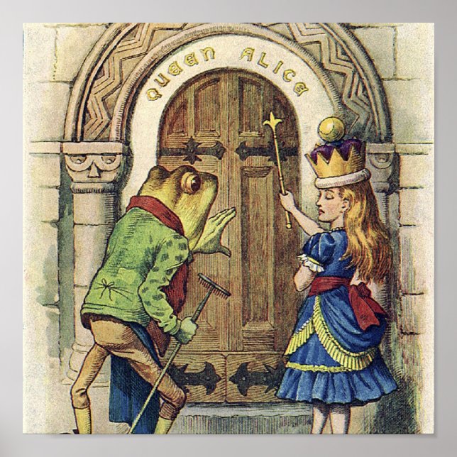Poster La reine Alice et la grenouille (Devant)
