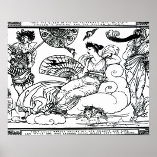 Poster "La reine de l'air s'est précipitée dans la pièce