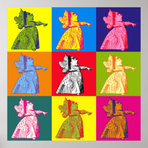 Poster La reine de l'art de bruit de coeurs