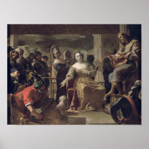 Poster La reine de Saba devant Salomon