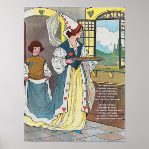 Poster La Reine des Coeurs Fit Des Tartes, La Petite Rhym