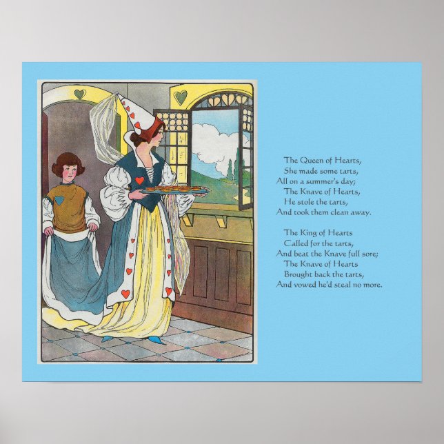 Poster La Reine des Coeurs Fit Des Tartes, La Petite Rhym (Devant)