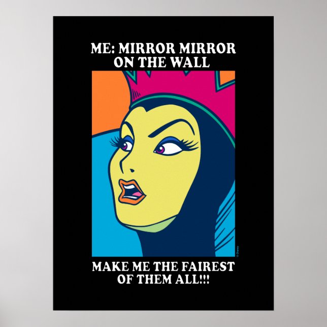 Poster La reine du mal | Miroir miroir sur le mur (Devant)
