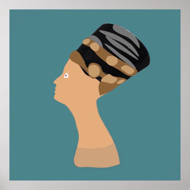Poster La reine égyptienne Nefertiti (Devant)