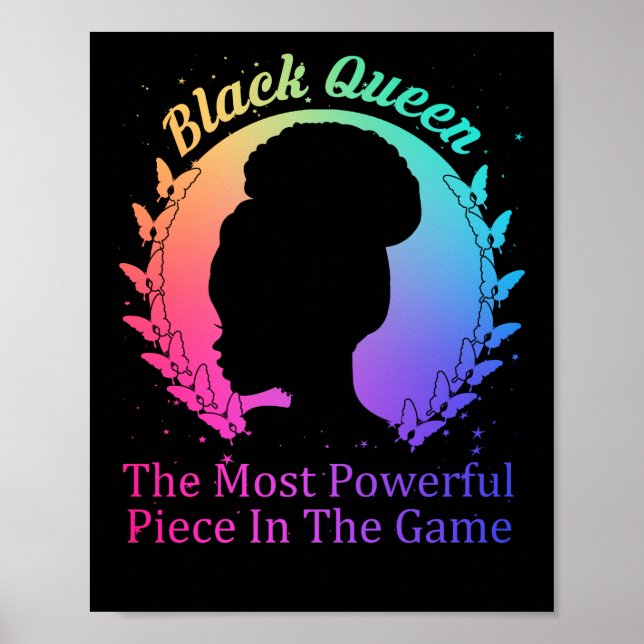 Poster La Reine Noire La Pièce La Plus Puissante Du Jeu (Devant)