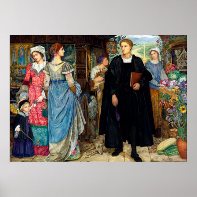 Poster La rencontre de chance c. 1907 Par Kate Elizabeth  (Devant)