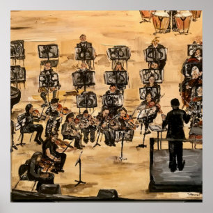 Poster "La répétition" en acrylique