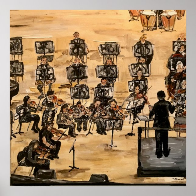 Poster "La répétition" en acrylique (Devant)