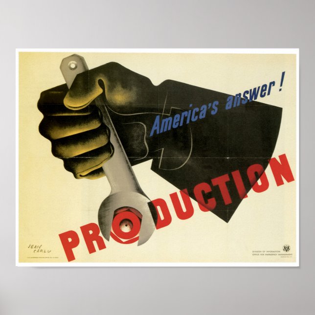 Poster La réponse de l'Amérique ~ Production ! (Devant)