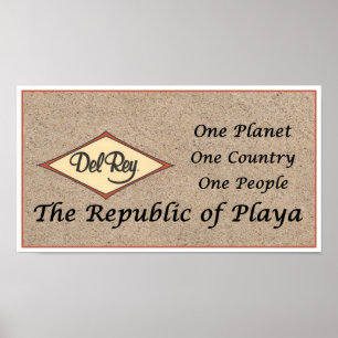 Poster La République de Playa sur le sable de Toes Beach
