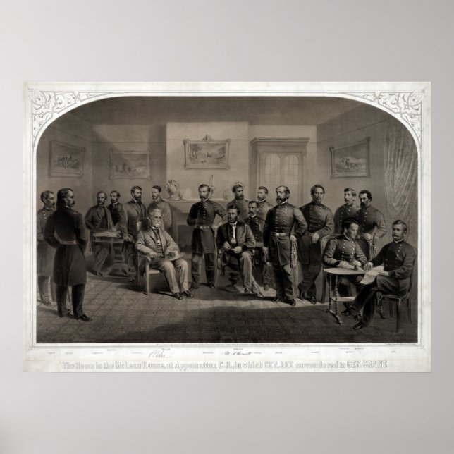Poster La restitution du général Lee Lithograph (Devant)