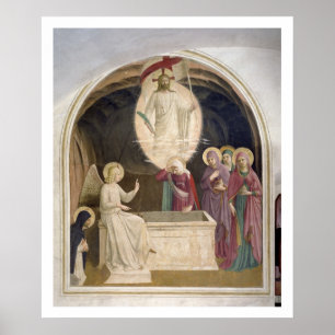 Poster La résurrection du Christ et des femmes pieuses 