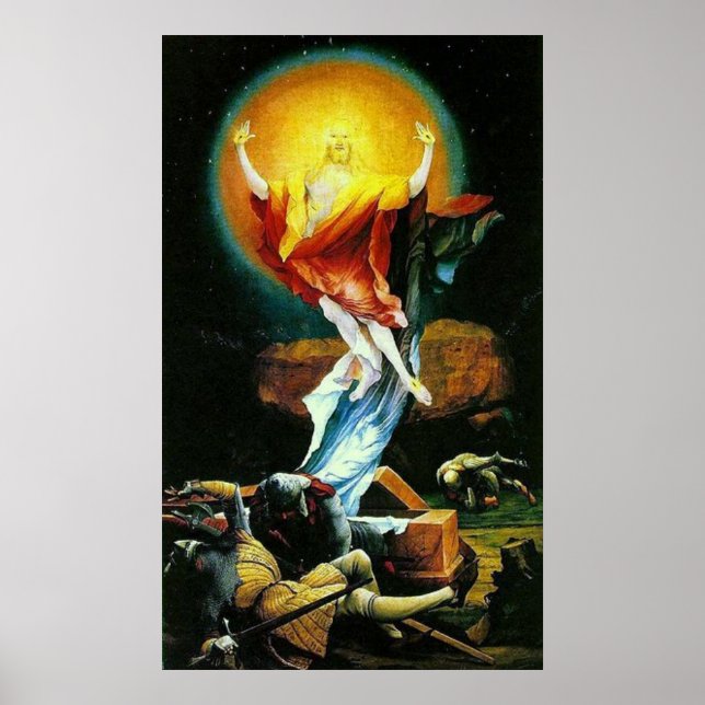 Poster La Résurrection du Christ par Grunewald (Devant)