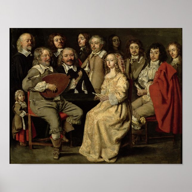 Poster La Réunion musicale, 1642 (Devant)