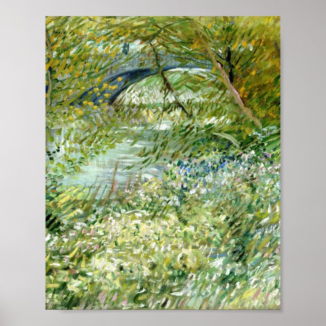 Poster La rive de la rivière de Vincent Van Gogh Au print (Devant)