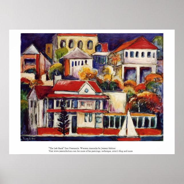 Poster "La Rive Gauche" East Fremantle, Australie Occiden (Devant)