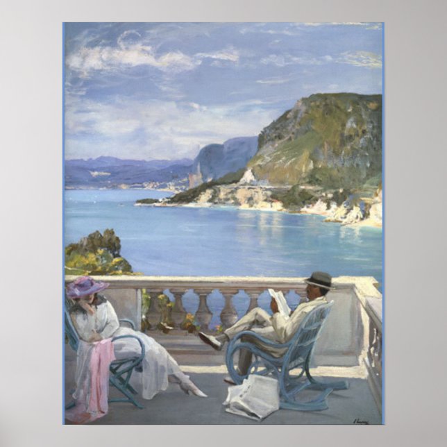 Poster La Riviera par Lavery (Devant)