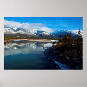 Poster La rivière Athabasca dans le parc national Jasper