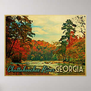 Poster La rivière Chattahoochee la Géorgie