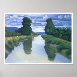 Poster La rivière de Berville par Felix Vallotton, Fine A