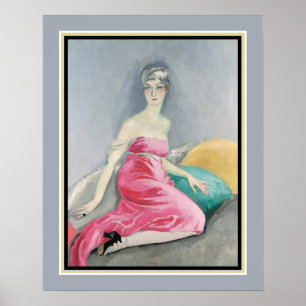 Poster "La Robe Rose" par Kees van Dongen c.1919