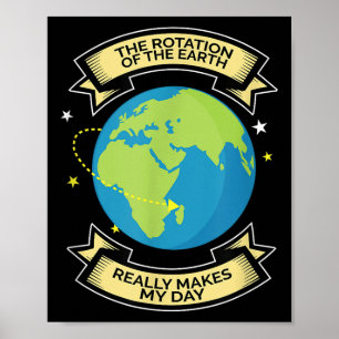 Poster La Rotation De La Terre Fait De Mon Jour La Scienc