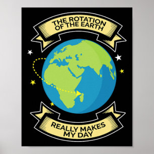 Poster La Rotation De La Terre Fait De Mon Jour La Scienc