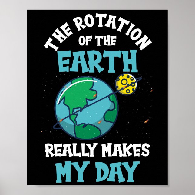 Poster La rotation de la Terre fait ma science quotidienn (Devant)