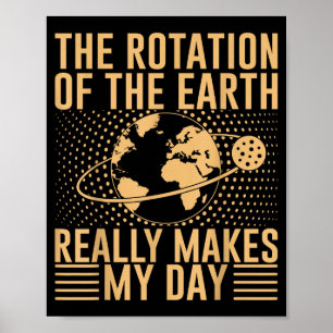 Poster La rotation sur la Terre me fait vraiment plaisir