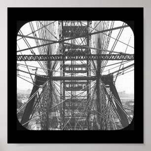 Poster La roue Juste-Ferris 1893 des Affiche-Mondes