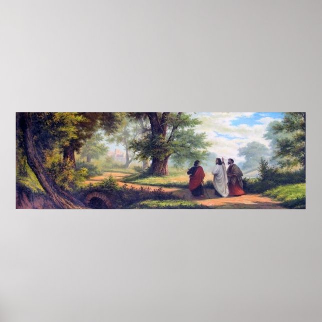 Poster La route d'Emmaüs. (Devant)