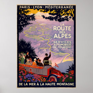 Poster La route des Alpes