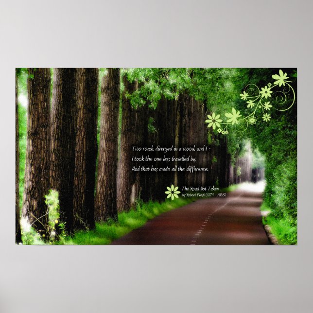 Poster La route non parcourue (Devant)