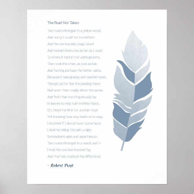 Poster La route non parcourue (Devant)