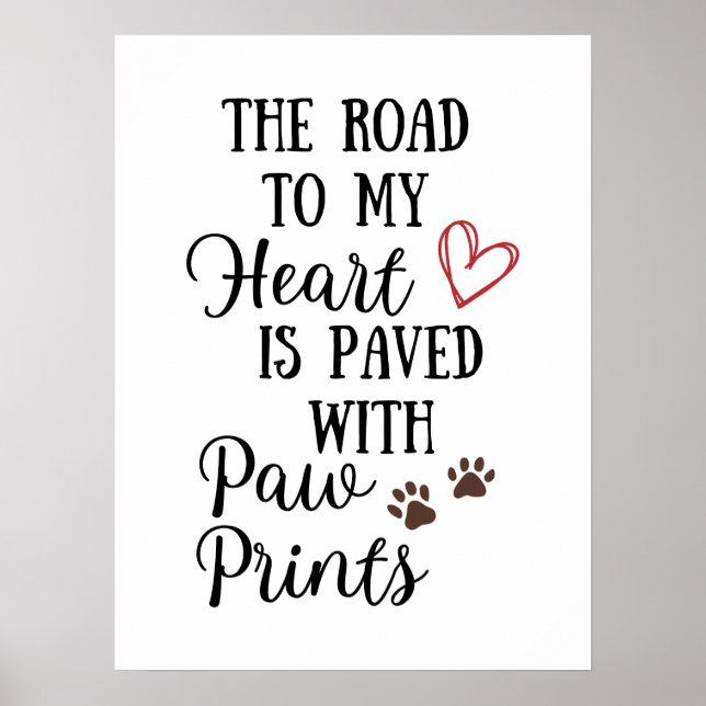 Poster La route vers mon coeur est pavée d'Empreintes de  (Devant)