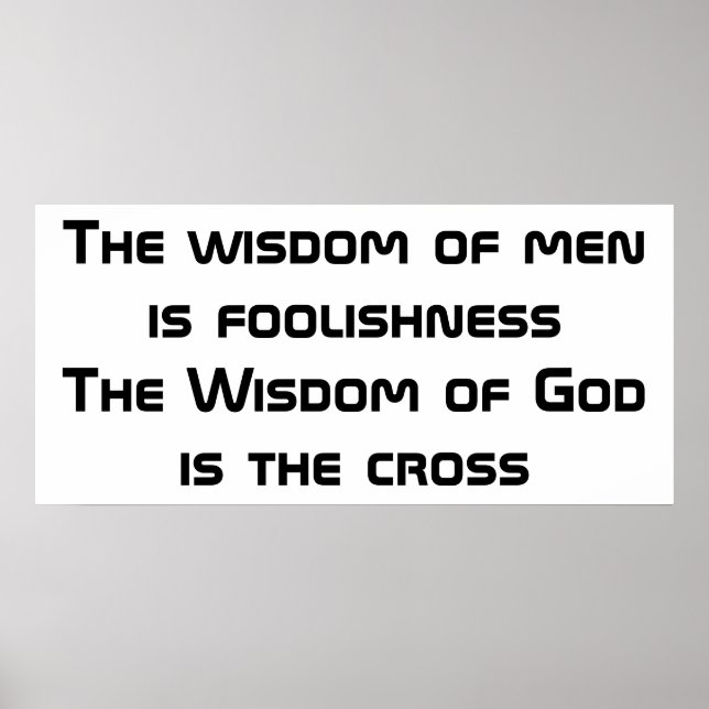 Poster La sagesse de Dieu (Devant)
