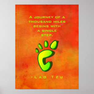 Poster La sagesse motivationnelle inspirée par Lao Tzu