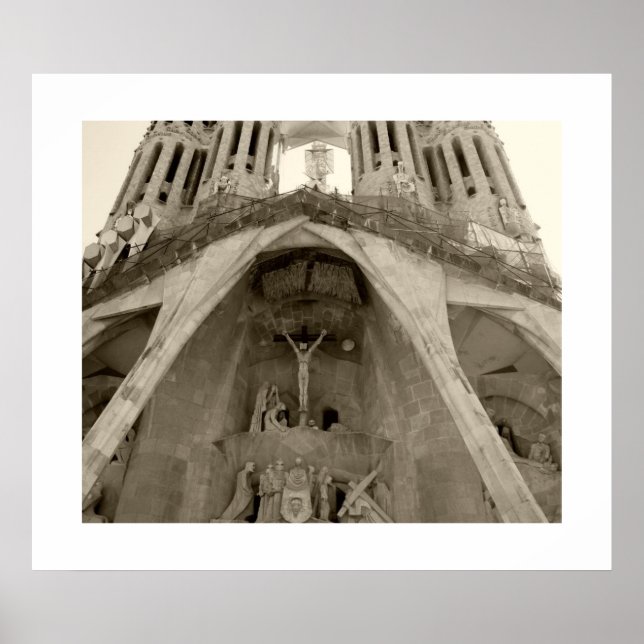 Poster La Sagrada Familia de Gaudi (Devant)