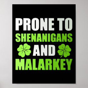 Poster La Saint-Patrick Propice Aux Farces Et Au Galimati