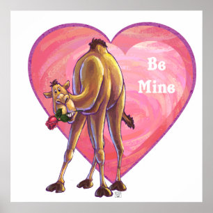 Poster La Saint-Valentin au chameau