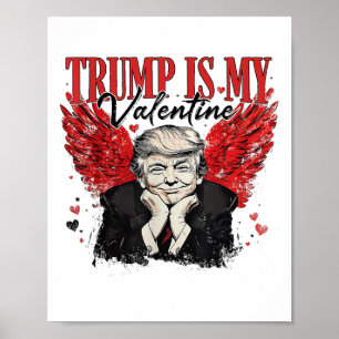 Poster La Saint-Valentin Trump est mon Trump drôle de Sai