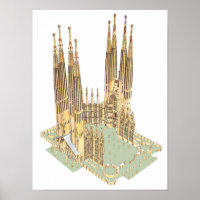 La Sainte Famille Antonio Gaudi. Barcelone Espagne